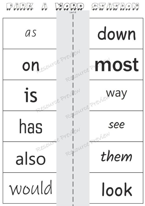 Sightword activities Lv1-8 - Image 3