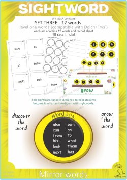 Sightword Grow and  Mirror Lv1-3