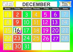 Classroom calendar