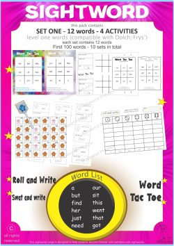 Sightword activities Lv1-1