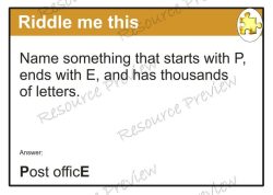 Riddle me this cards x40