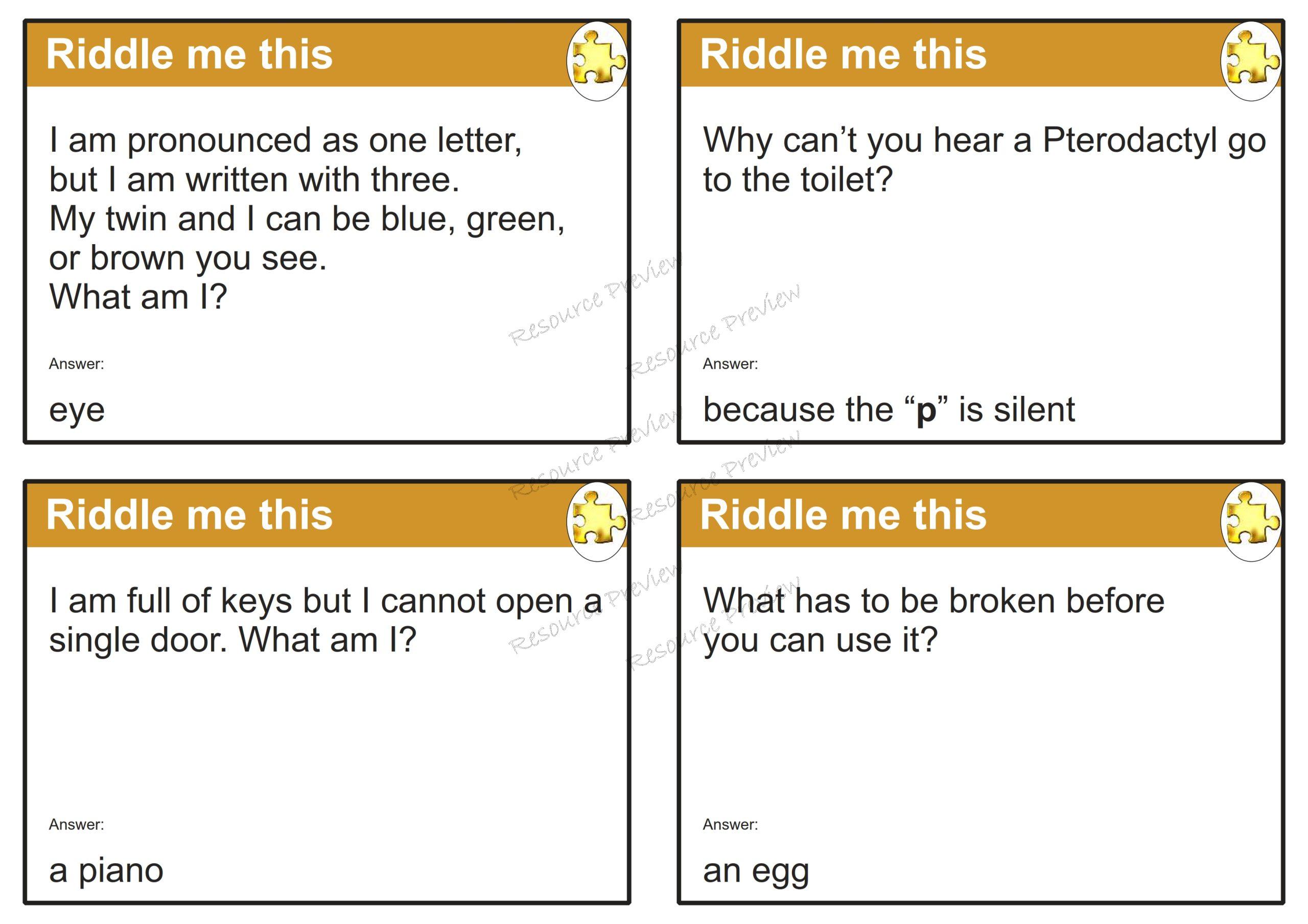 Riddle me this cards x40 - Image 2