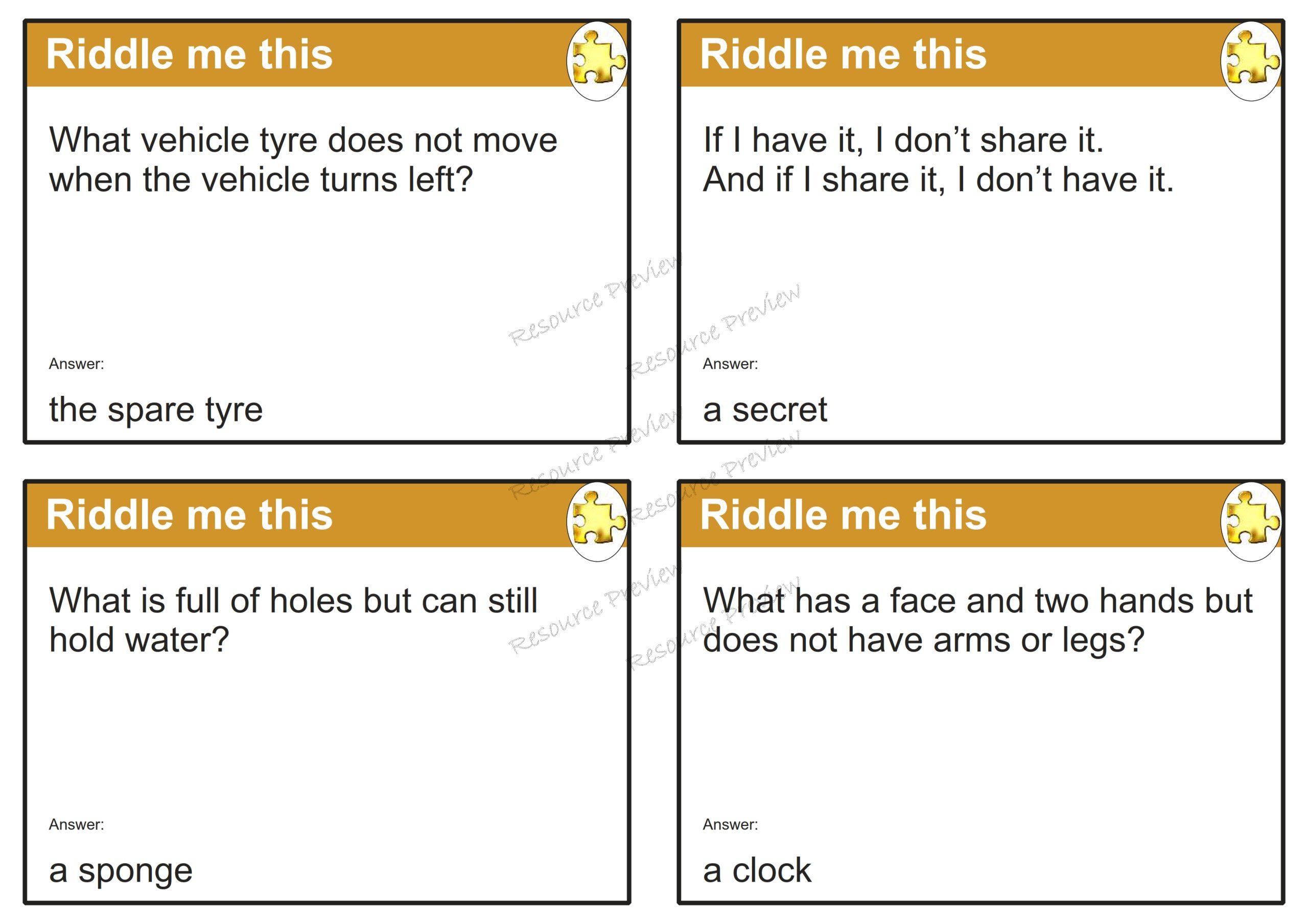 Riddle me this cards x40 - Image 3