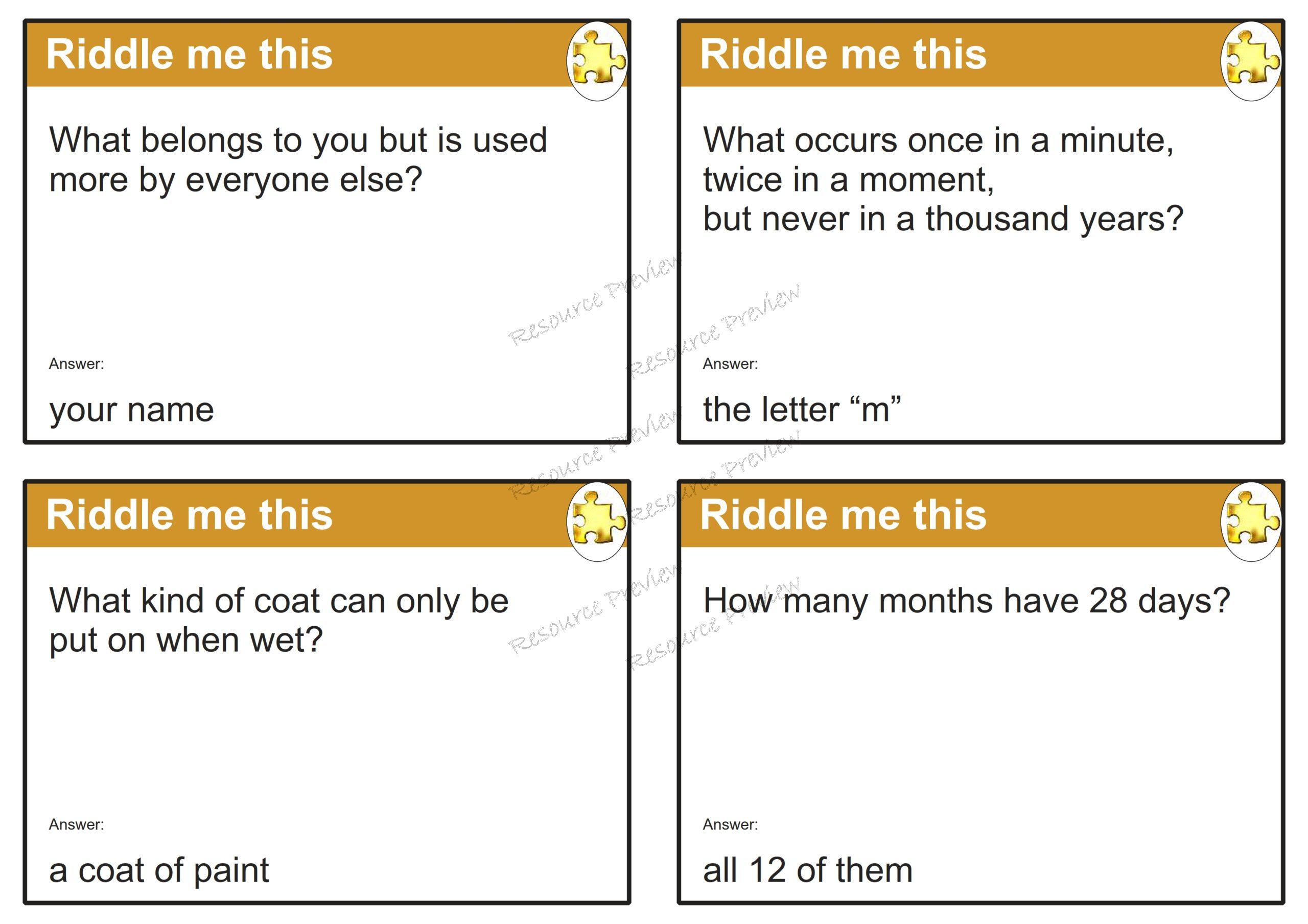 Riddle me this cards x40 - Image 4