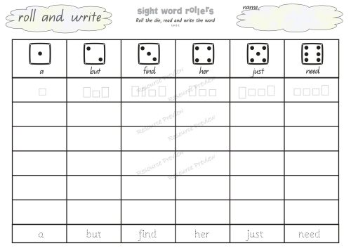 Sightword activities Lv1-1 - Image 7
