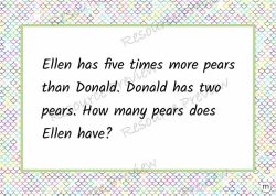 Word problems (multiplication cards x24)