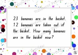 Word problems (subtraction cards x24)