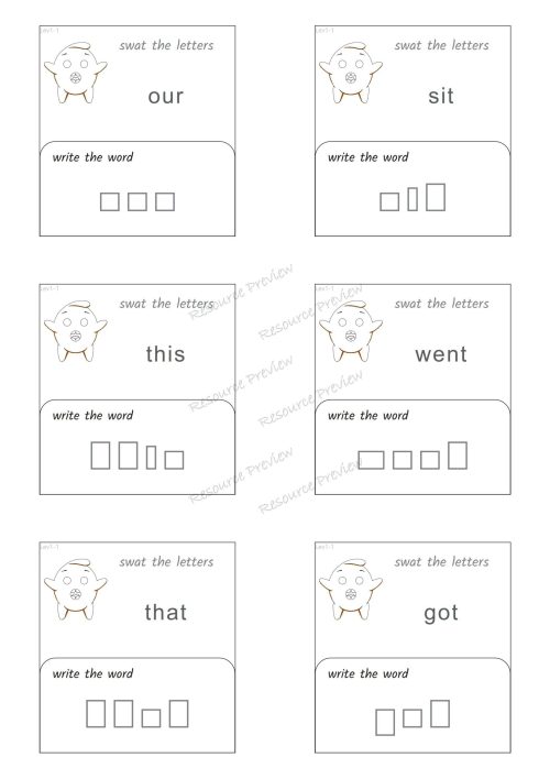 Sightword activities Lv1-1 - Image 5