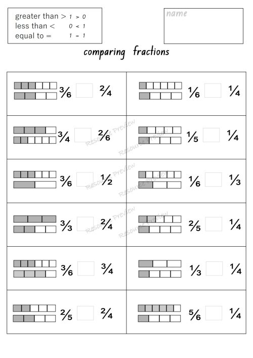 Comparing fractions model - Image 3
