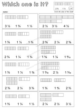 Identify mixed numbers