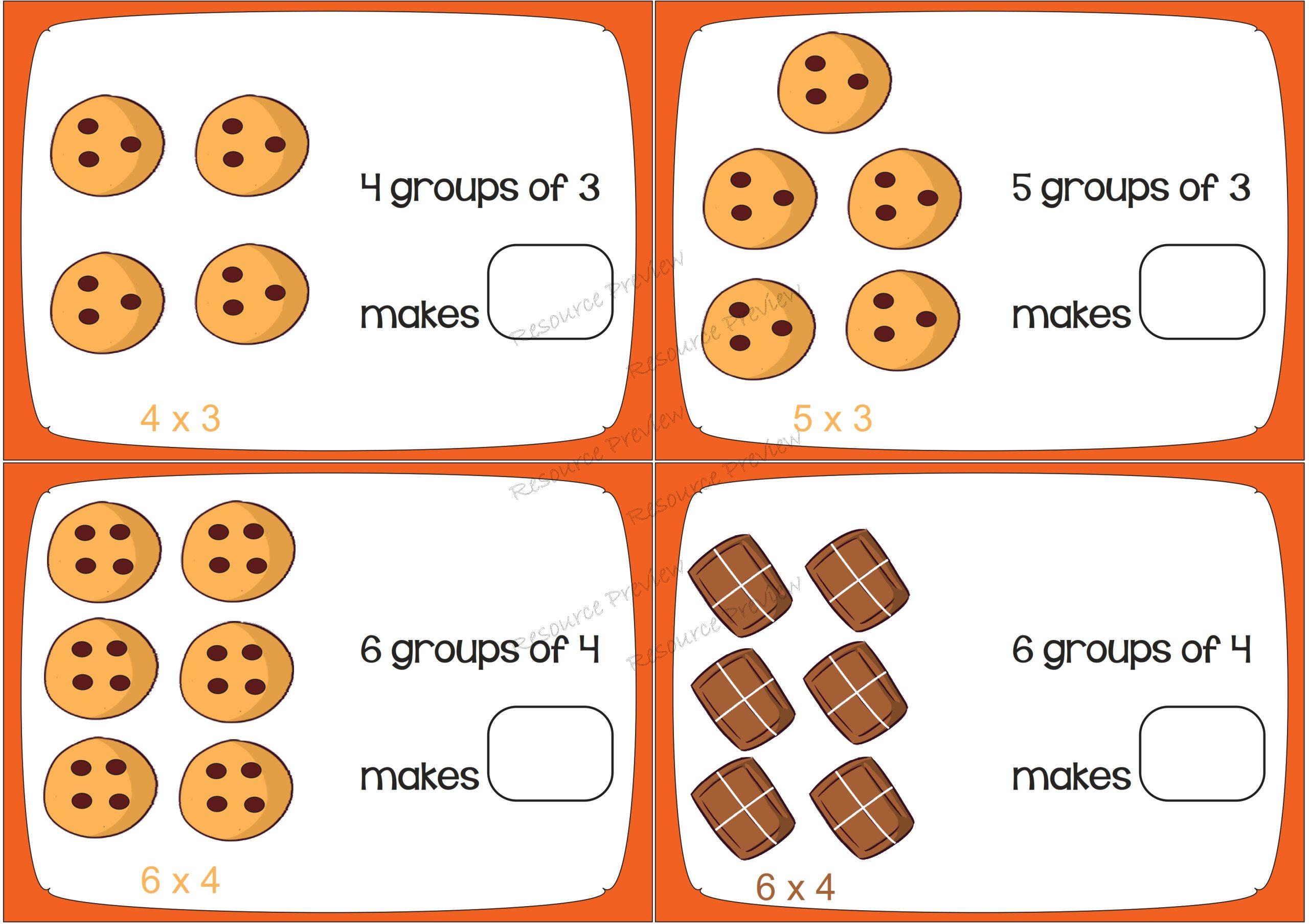 Multiplication cards x 12 - Image 3