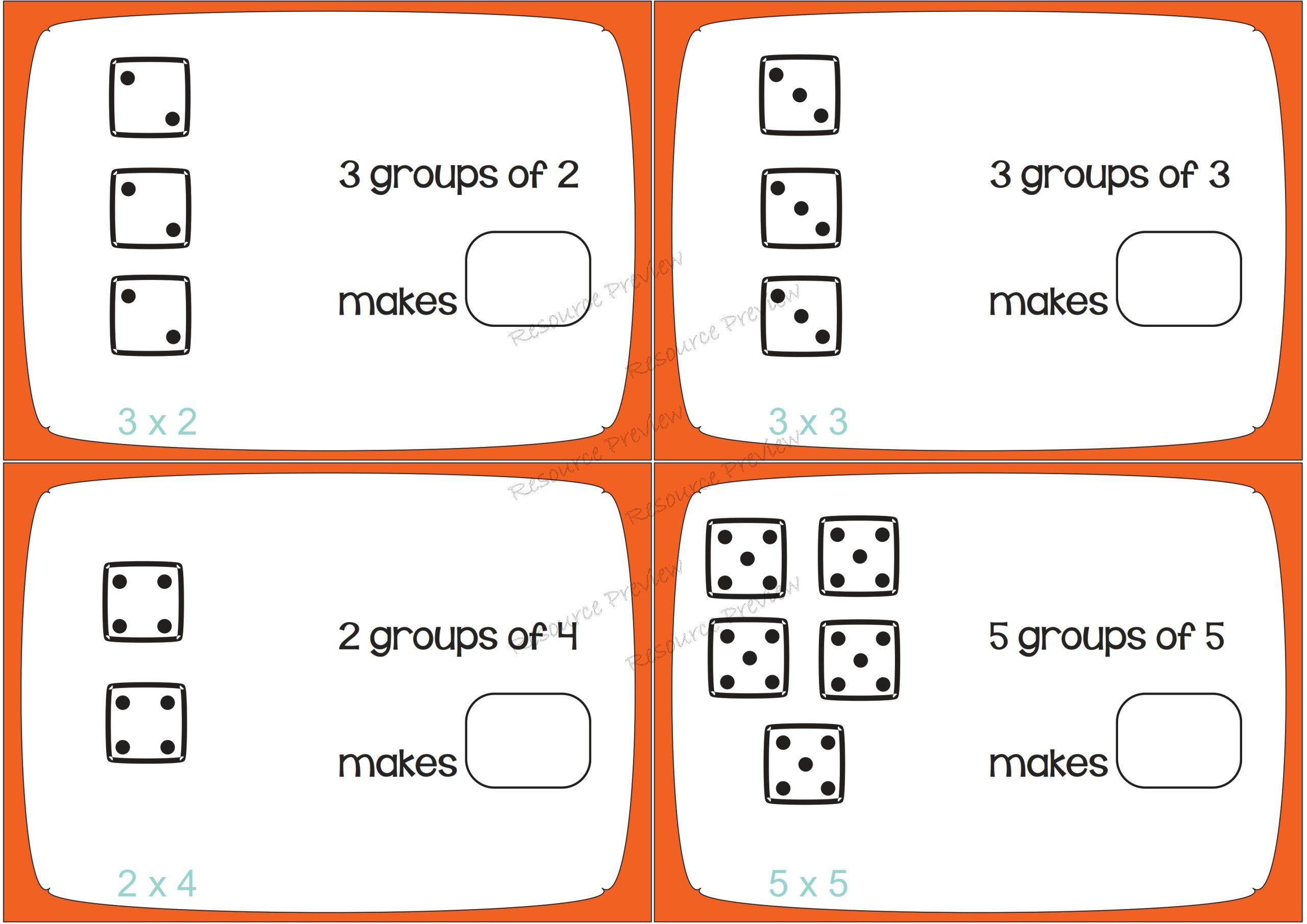 Multiplication cards x 12 - Image 2