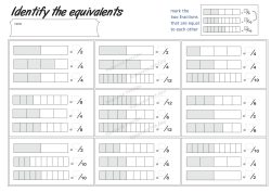 Equivalent fractions