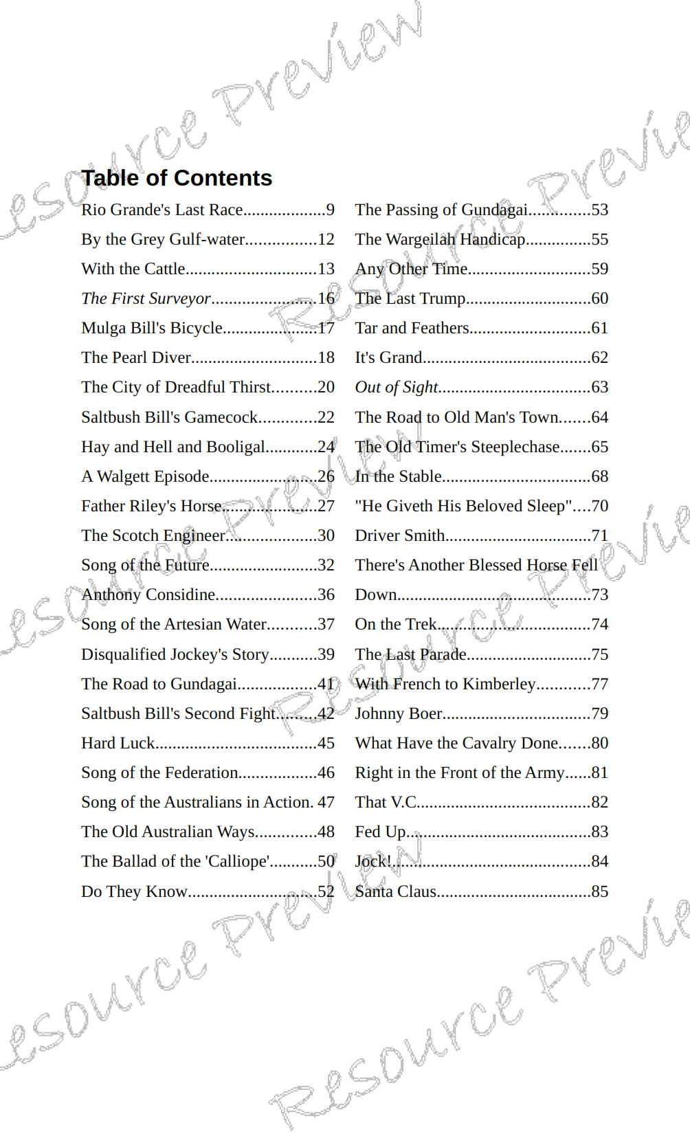 47 VERSE COLLECTION - Banjo Paterson - Image 2