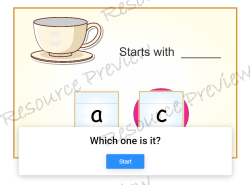 Visual directionality - letters