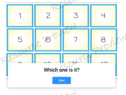 Visual directionality - numbers