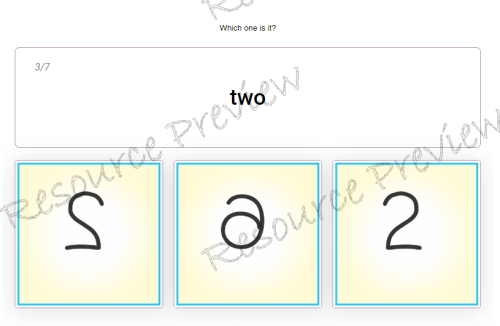Visual directionality - numbers - Image 2