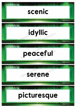 Adjectives - country 35 words