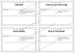 Idiom of the day - Set 1 x40
