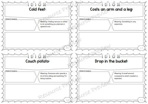 Idiom of the day - Set 1 x40