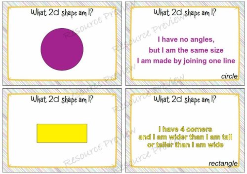 2D shape match cards - Image 2