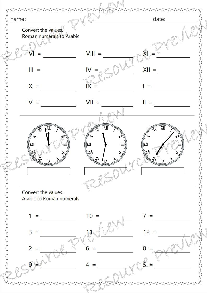 Roman numeral clock 1 min interval - Image 4