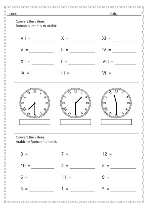 Roman numeral clock 30 min interval - Image 2