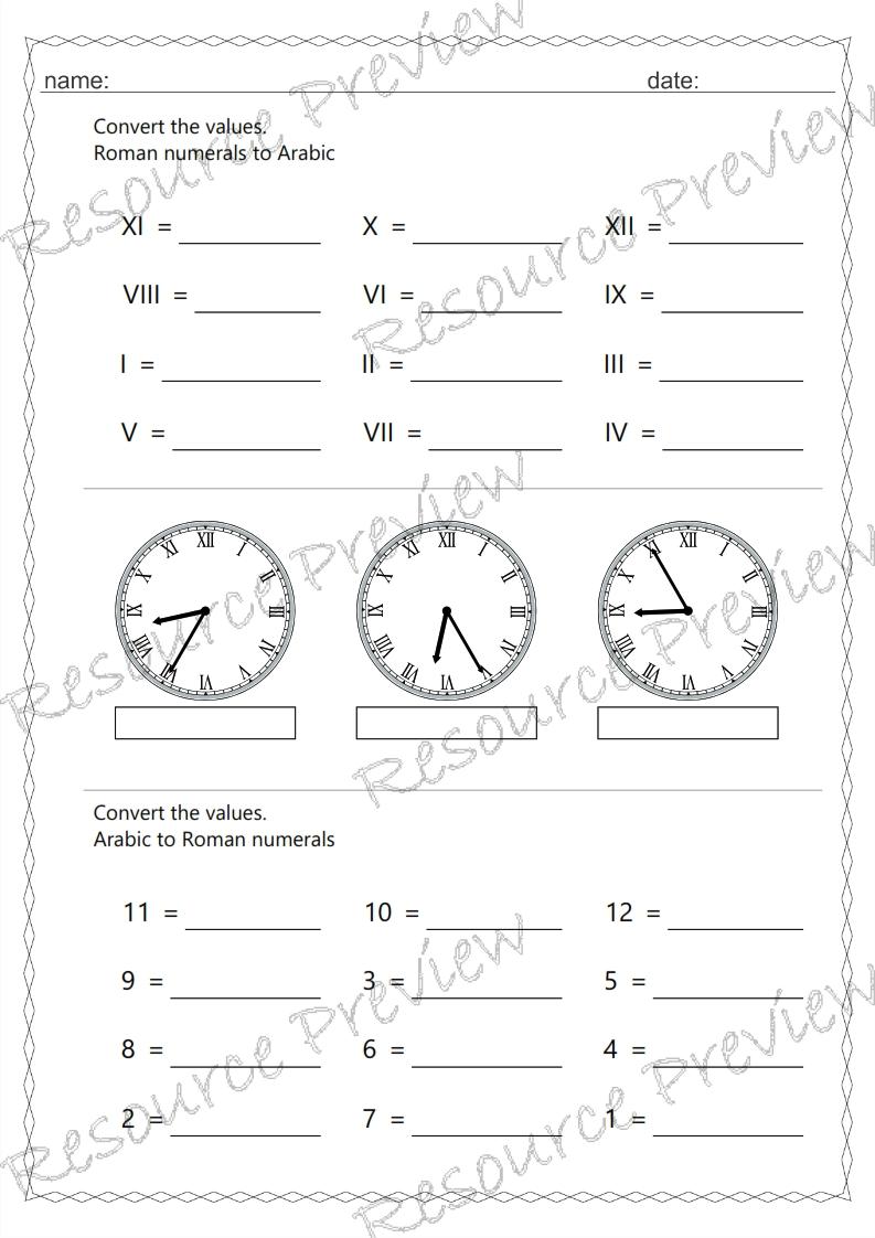 Roman numeral clock 5 min interval - Image 2