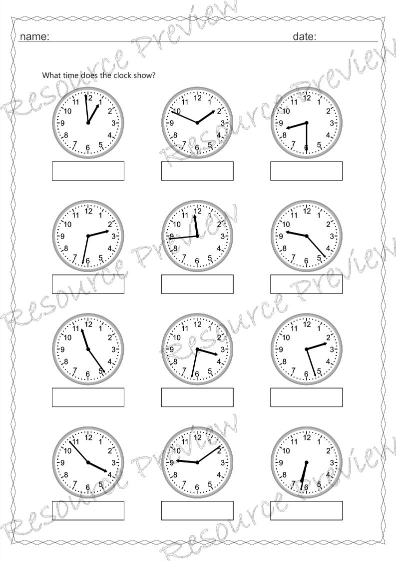 Analogue and digital time 1 min interval - Image 2