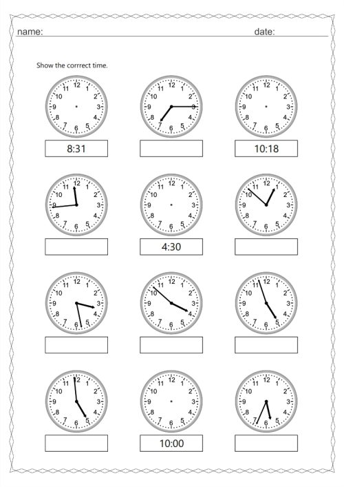 Analogue and digital time 1 min interval - Image 4