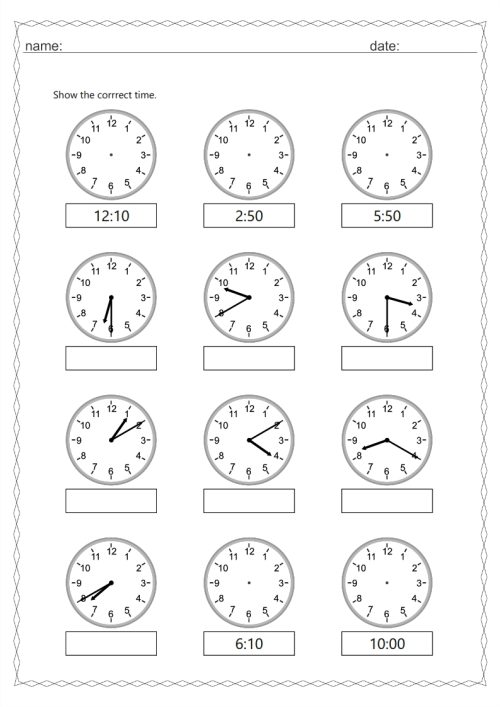 Analogue and digital time 10 min interval - Image 4