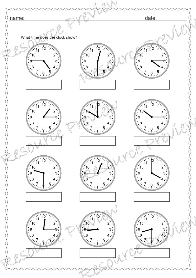 Analogue and digital time 15 min interval - Image 2