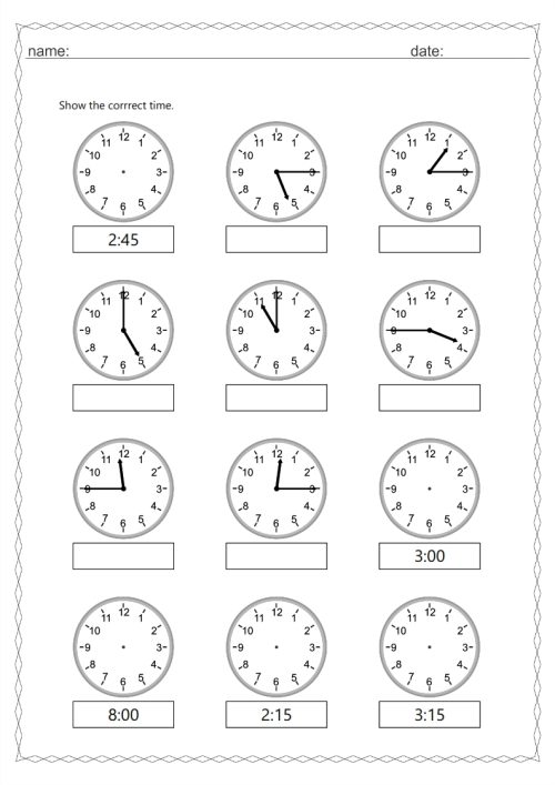 Analogue and digital time 15 min interval - Image 4