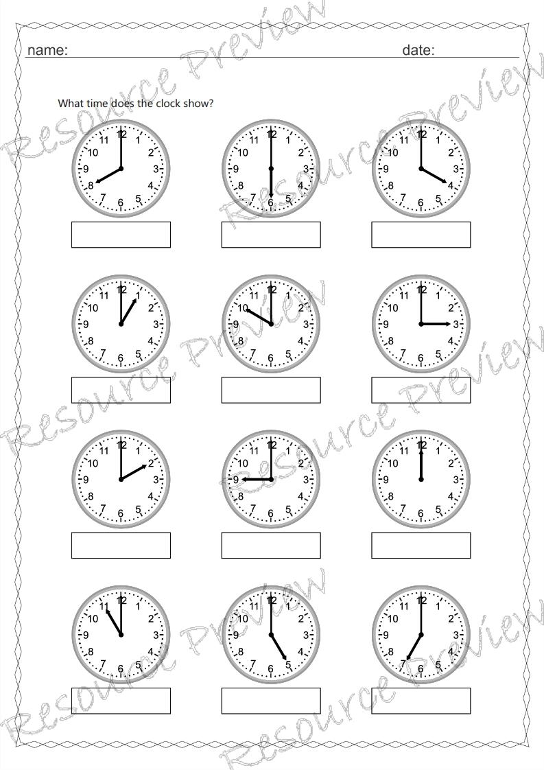 Analogue and digital time O'clock