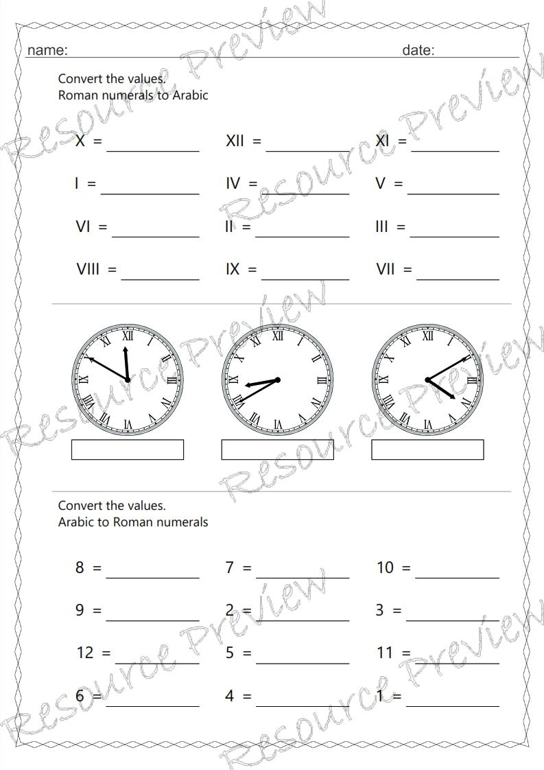 Roman numeral clock 10 min interval - Image 2