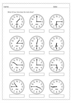 Roman numeral clock 15 min interval