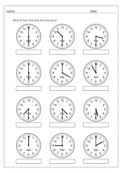 24 hour time 30 min interval