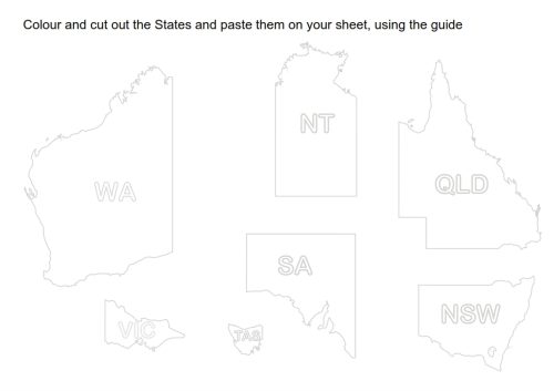 Map work  - Australian States and Territories - Image 3