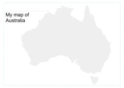 Map work  - Australian States and Territories