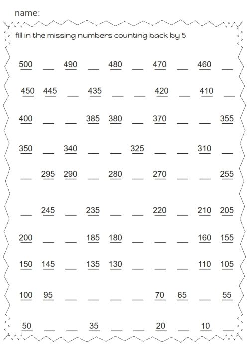 Skip counting back 1 2 5 10+ pack - Image 4