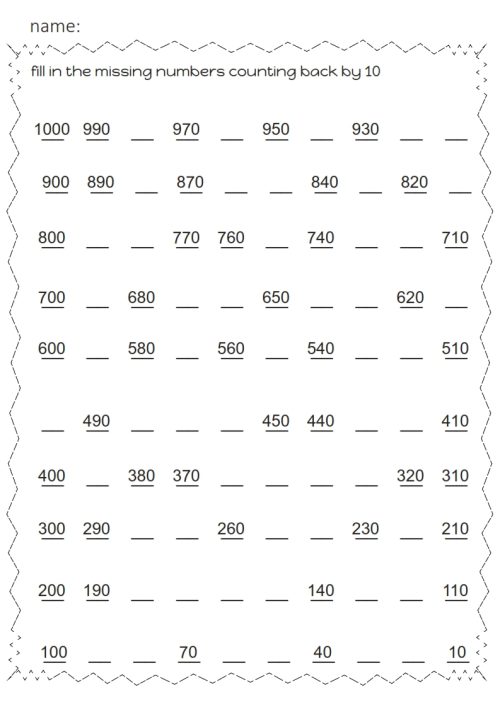 Skip counting back 1 2 5 10+ pack - Image 5