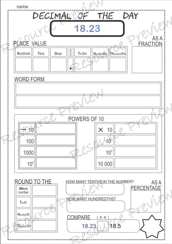 Decimal of the day -c