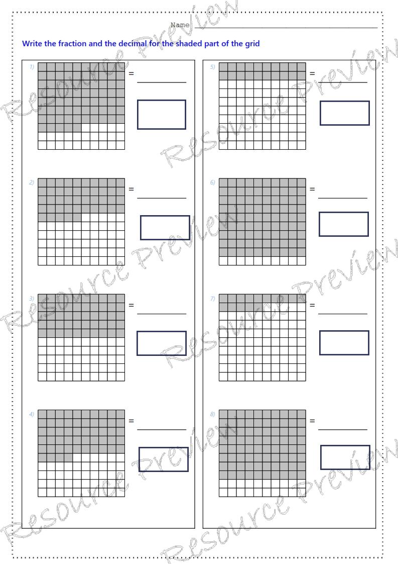Fraction and decimal