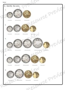Identify coins tail