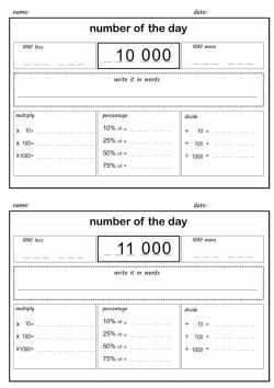 Number of the day to 10-100000