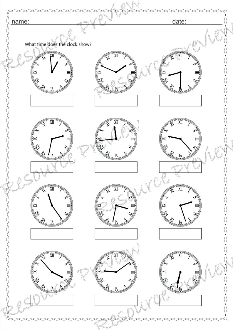 Roman numeral clock 1 min interval - Image 2