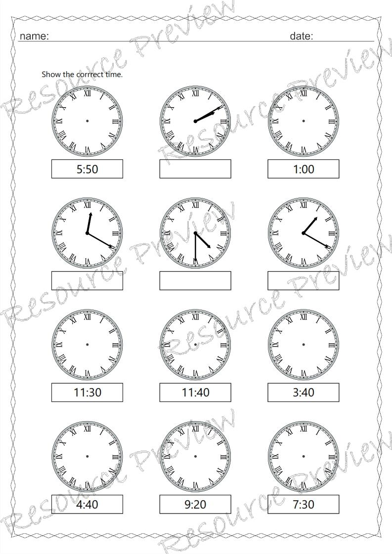 Roman numeral clock 10 min interval - Image 5