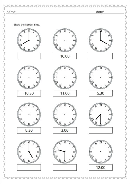 Roman numeral clock 30 min interval - Image 5