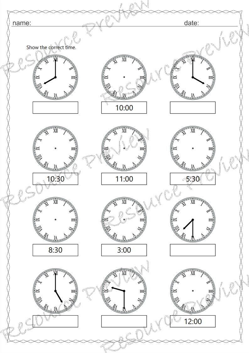 Roman numeral clock 30 min interval - Image 5