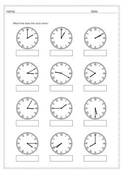 Roman numeral clock 5 min interval